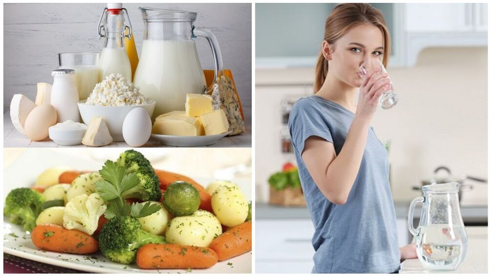 Δίαιτα για έξαρση της ουρικής αρθρίτιδας - νερό, γαλακτοκομικά, βραστά λαχανικά