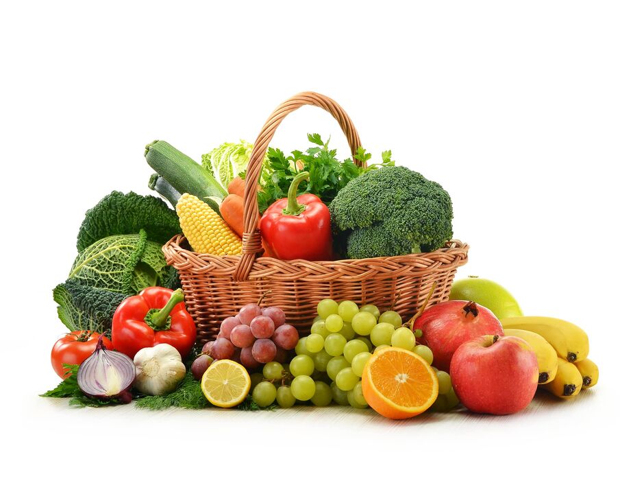 φρέσκα φρούτα και λαχανικά σε δίαιτα